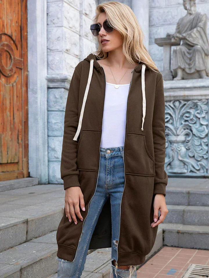 Drune | Chic Lange Sweatshirt-Jacke