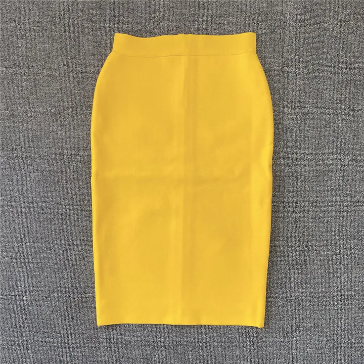 Drune | Frauen Neue Rayon Bandage Rock Elegante Bleistiftrock Berühmte Sexy Club Party Kleidung Vintage Vestios