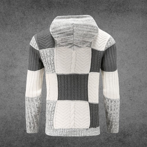 Drune | Patchwork Hoodie Baumwollmischung Einzigartiges und Bequemes Design