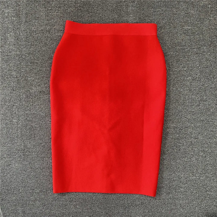 Drune | Frauen Neue Rayon Bandage Rock Elegante Bleistiftrock Berühmte Sexy Club Party Kleidung Vintage Vestios