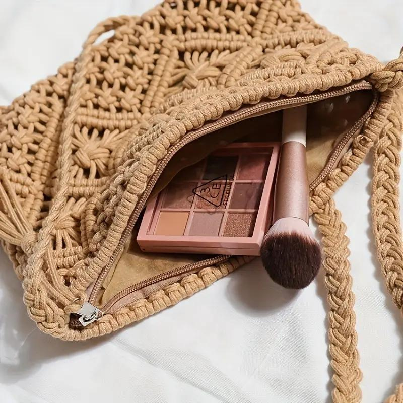 Drune | Häkeltasche, Quaste, gewebt, Crossbody Bag, Umhängetasche