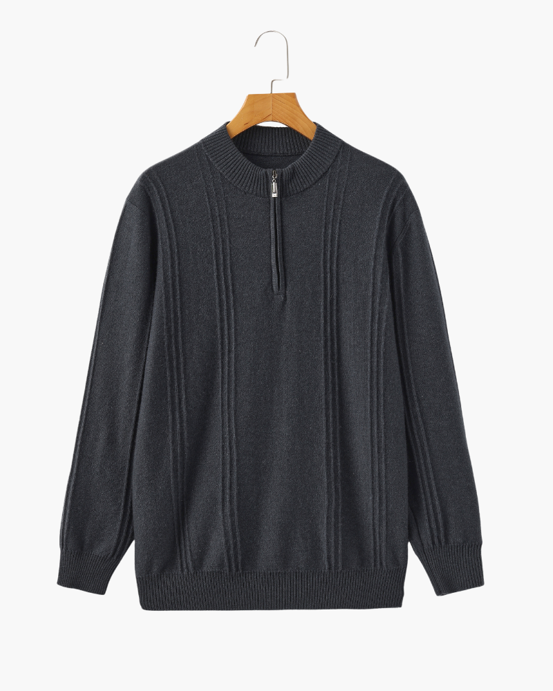 Drune | Reißverschluss Pullover aus Wolle
