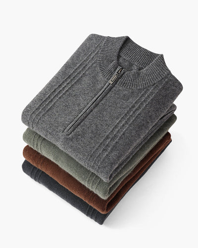 Drune | Reißverschluss Pullover aus Wolle
