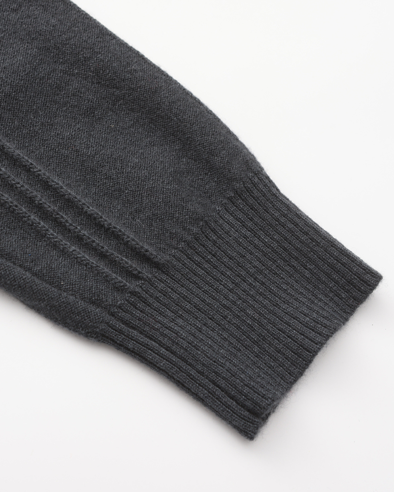 Drune | Reißverschluss Pullover aus Wolle