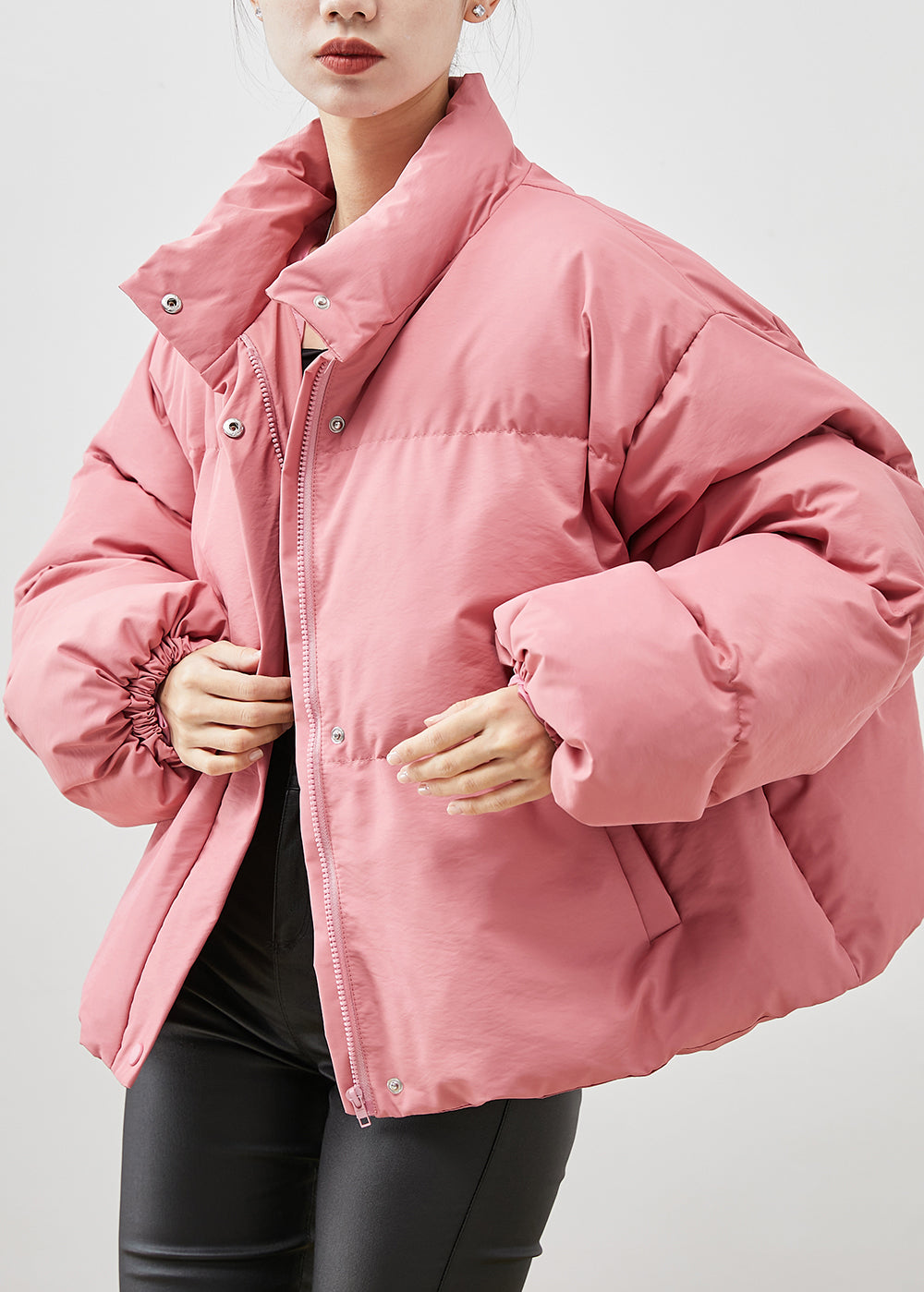 Drune | Rosa Übergroße Dicke Enten Daunenmäntel Winter