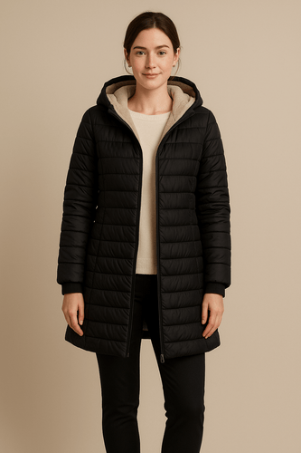 Drune | Eleganter Wintermantel mit Plüschfutter und Kapuze