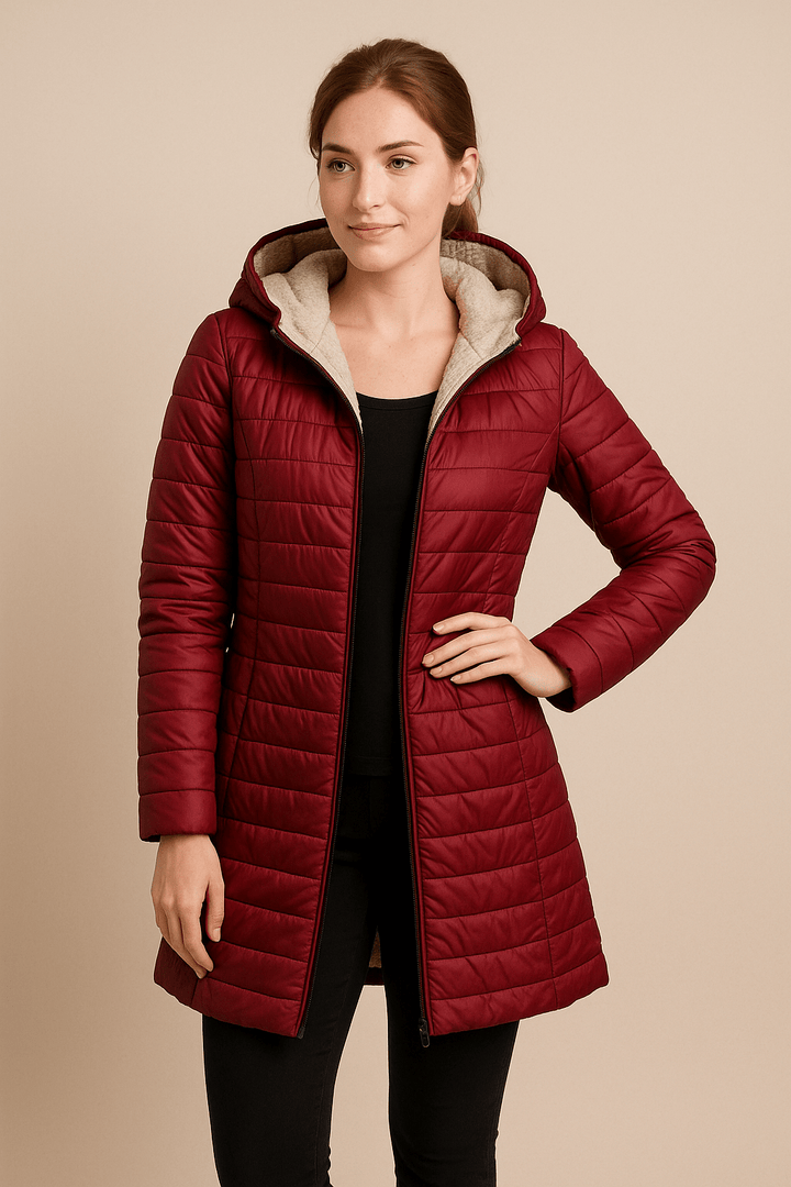 Drune | Eleganter Wintermantel mit Plüschfutter und Kapuze