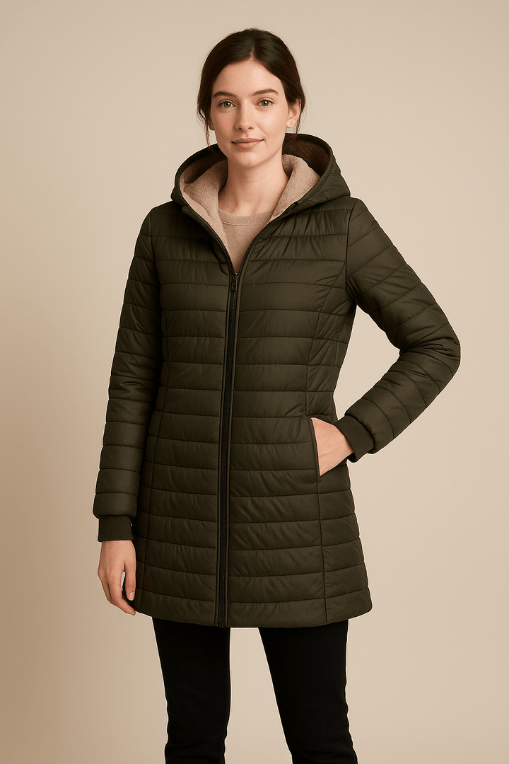 Drune | Eleganter Wintermantel mit Plüschfutter und Kapuze