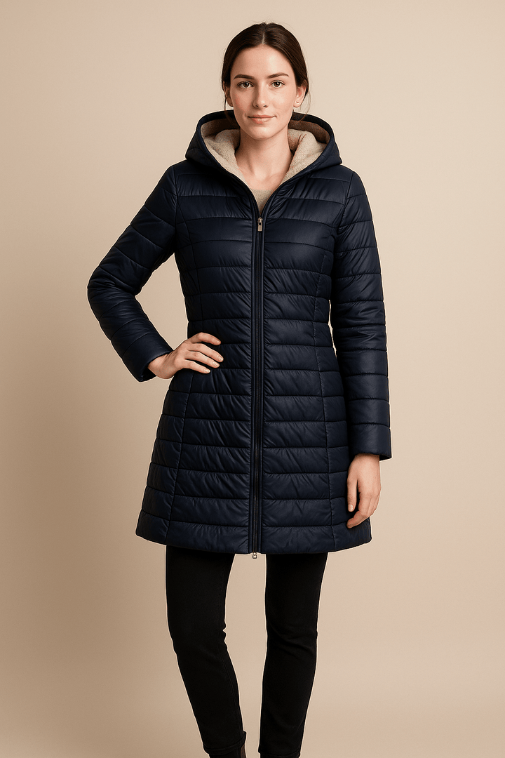 Drune | Eleganter Wintermantel mit Plüschfutter und Kapuze