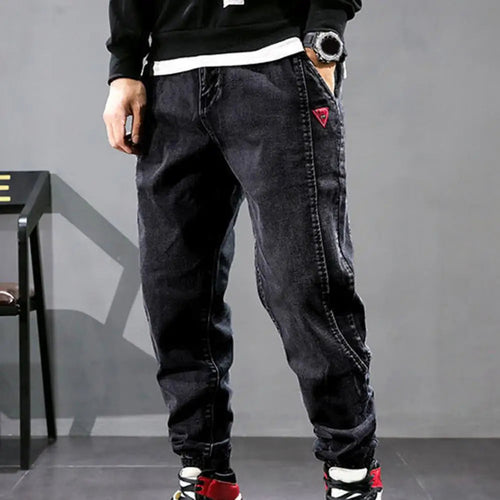 Drune | Lässige Denim Joggerhose Für Männer