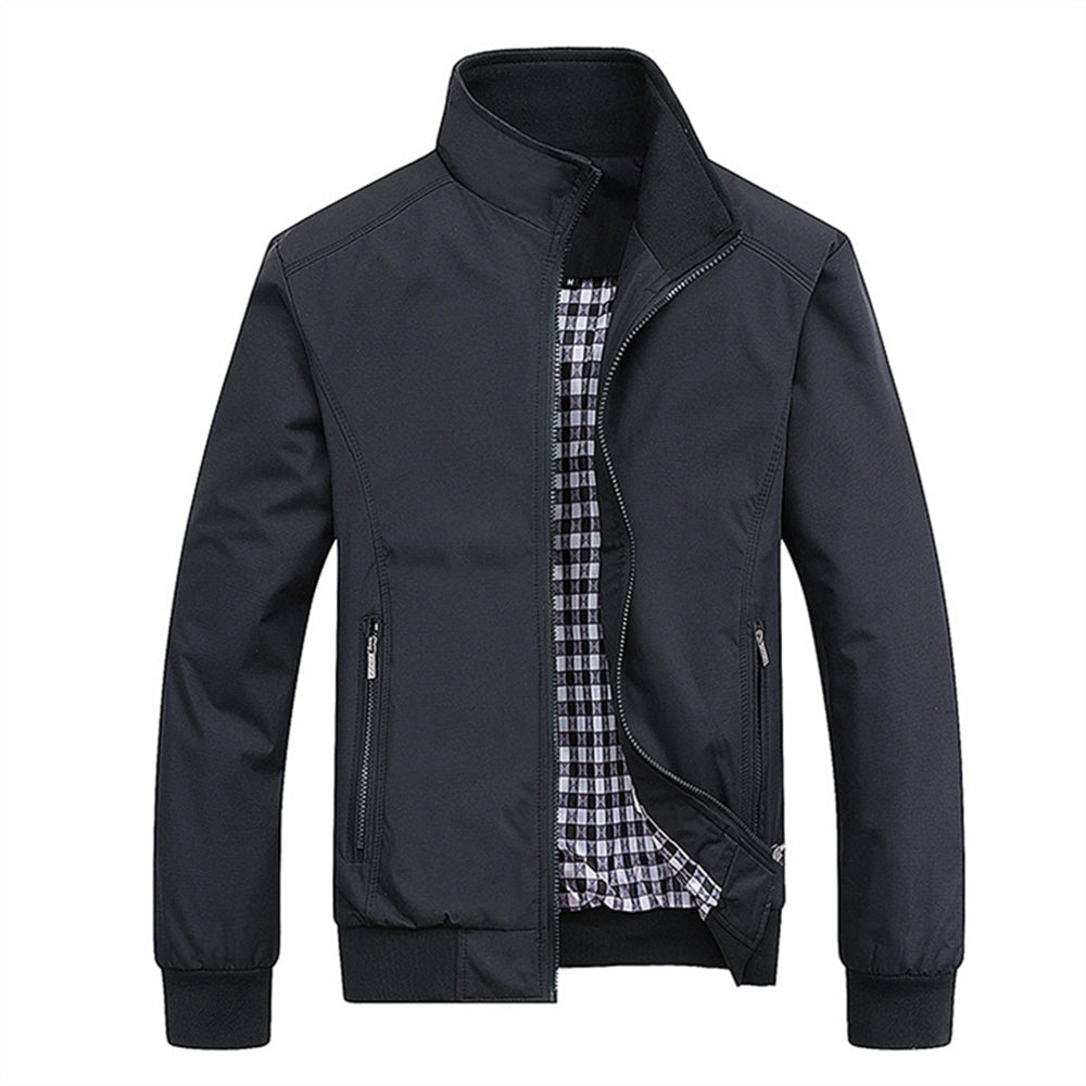 Drune | Jacke mit Reißverschluss Wasserdicht Winddichte Jacke Herrenjacke