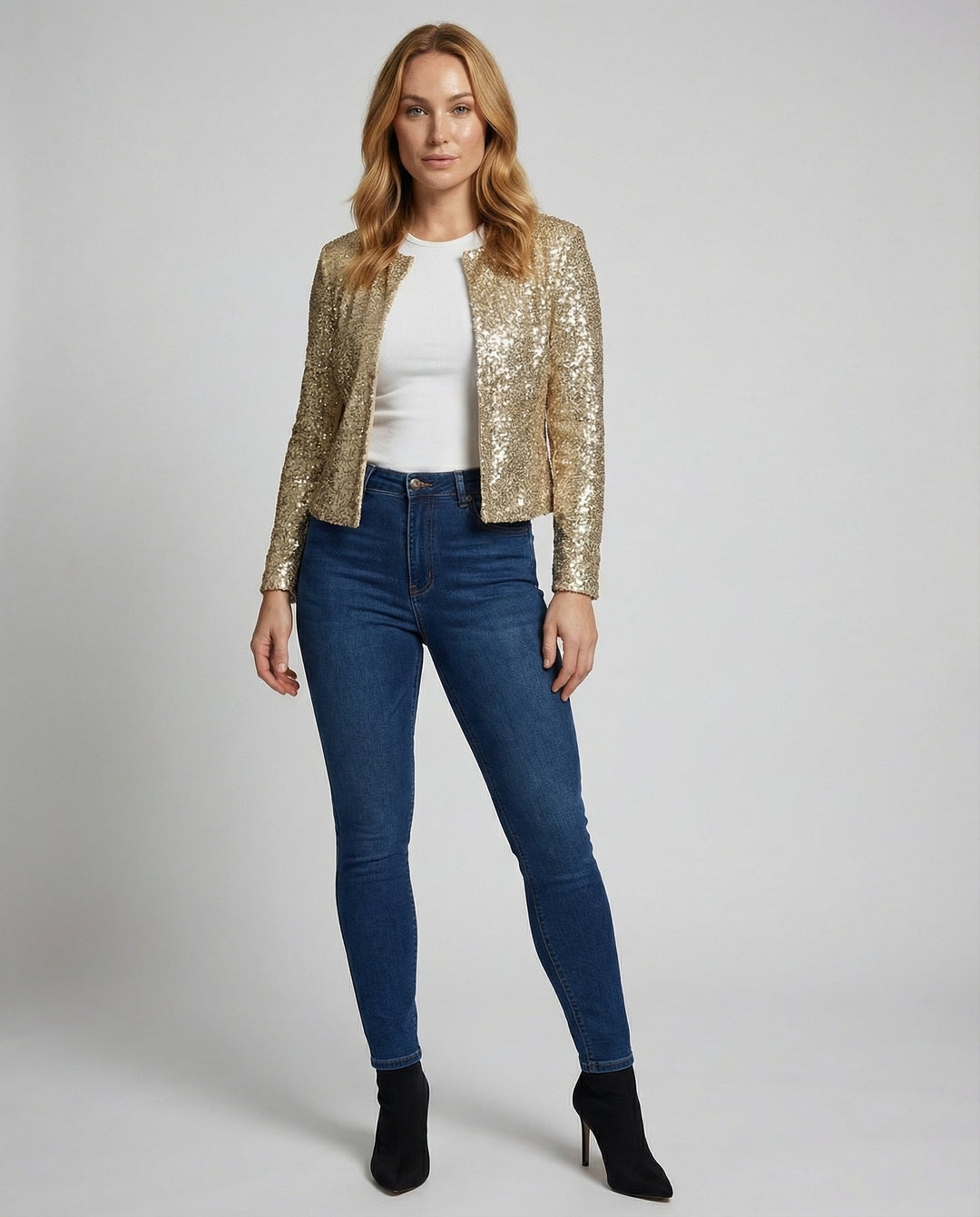 Elegante Glitzerjacke Damen Abend | Drune