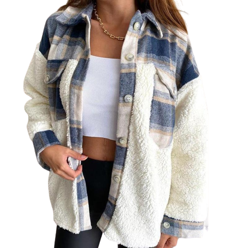 Drune | Wolle Lammkarierte Jacke