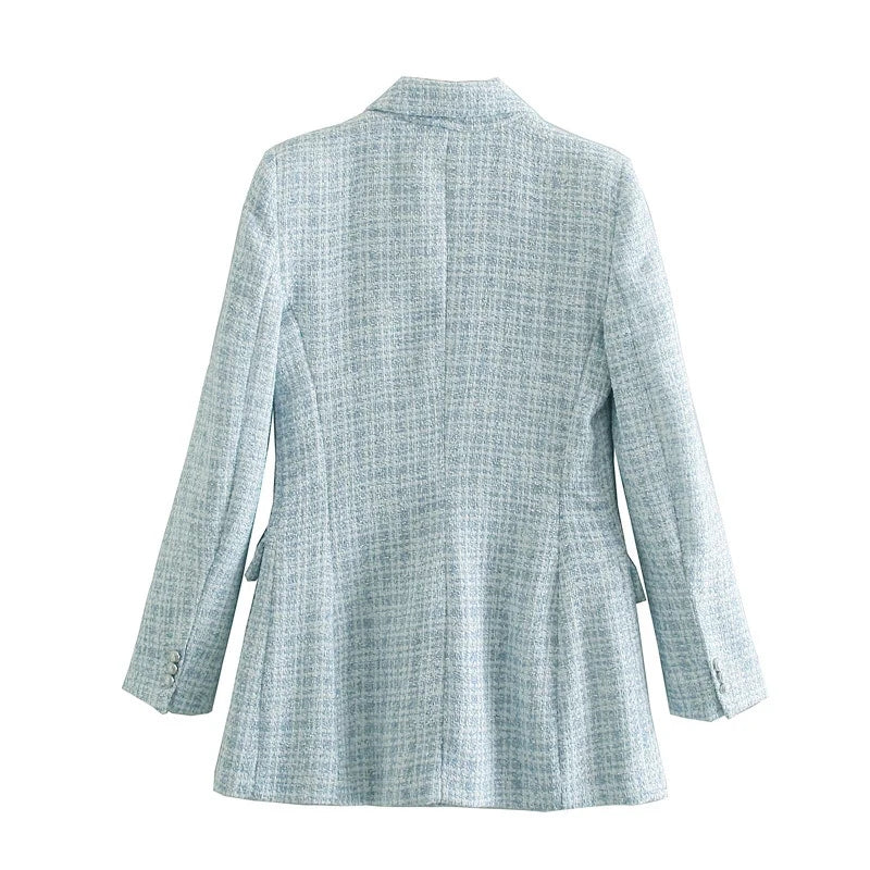Drune | Blazer Weinlese Doppelreiher Mantel