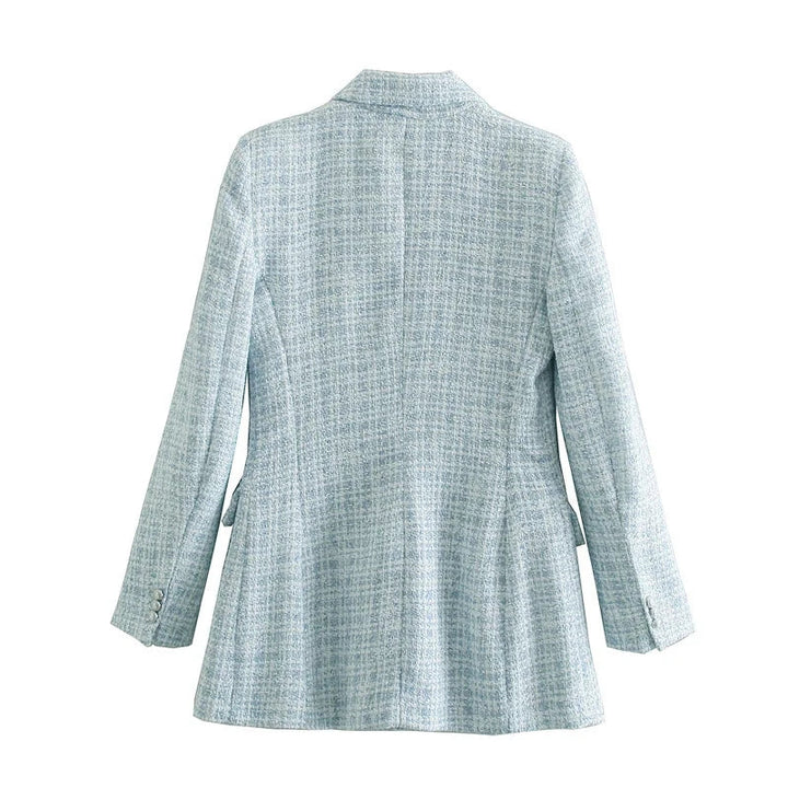 Drune | Blazer Weinlese Doppelreiher Mantel