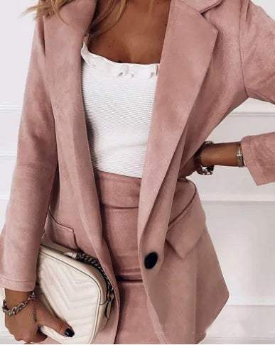 Drune | Blazer- und Rockset - Elegant - Maßgeschneidert - Professioneller Look für Büro oder formelles Meeting