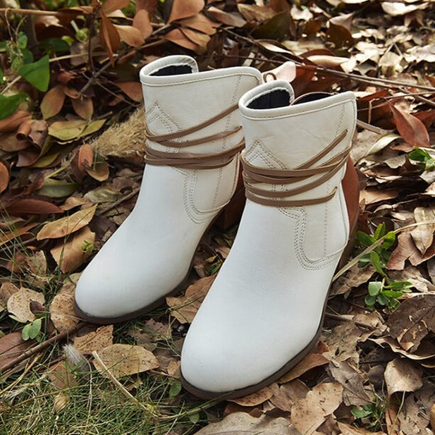Drune | Damenstiefel Weinlese Schnürstiefel