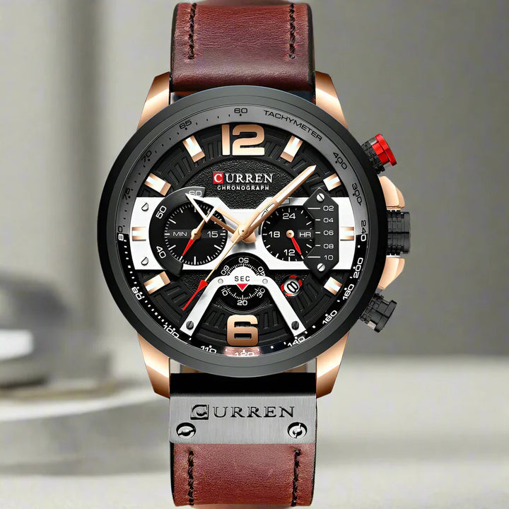 Drune | Luxus Militär Leder Uhr Für Herren