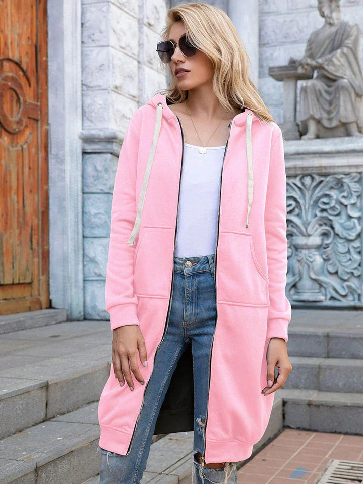 Drune | Chic Lange Sweatshirt-Jacke