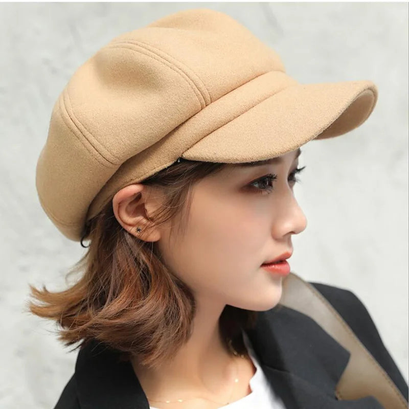 Drune | Elegante Damen Newsboy Cap Für Jede Saison