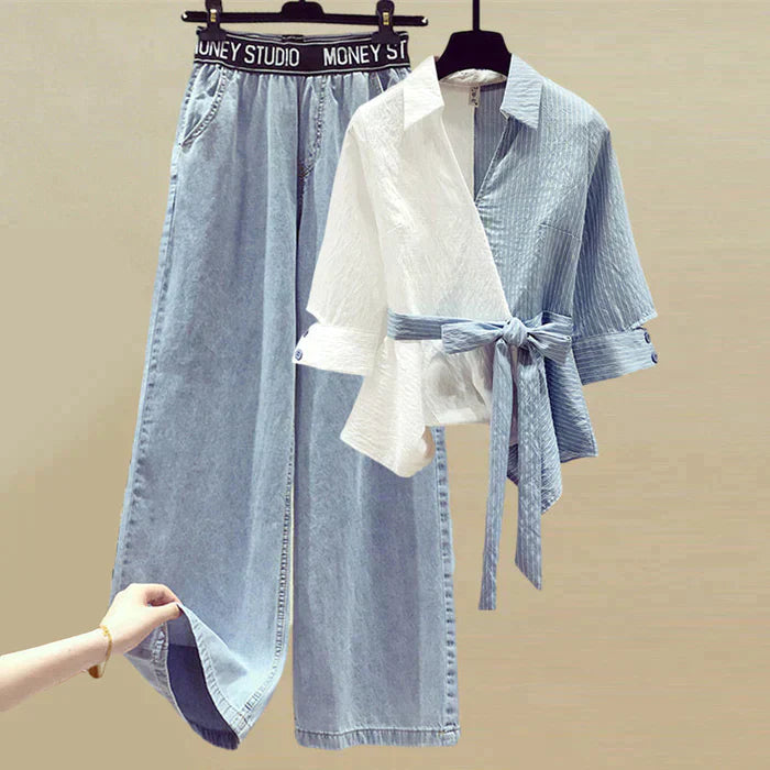 Drune - Frauen Denim Chic Set