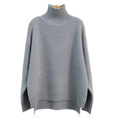 Drune | Oversized Rollkragenpullover Gestricktes Polyester Komfort und Eleganz