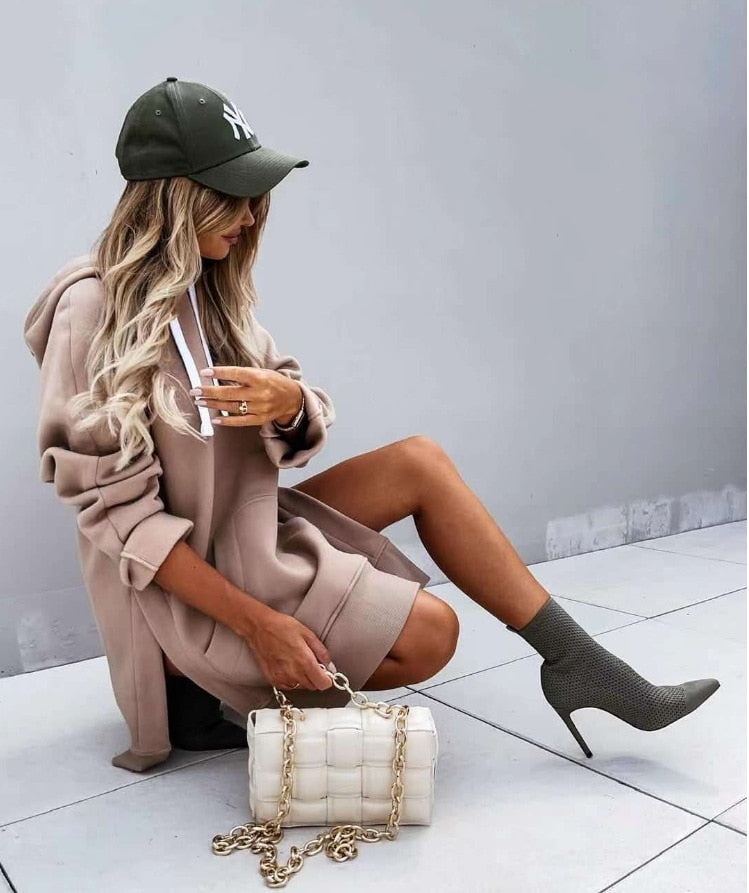Drune | Qualität Kapuzen Langarm Pullover Jacke - Herbst/Winter