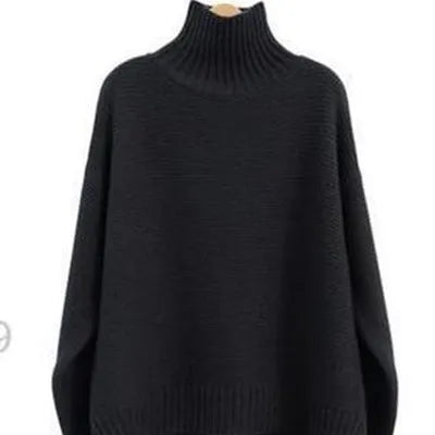 Drune | Oversized Rollkragenpullover Gestricktes Polyester Komfort und Eleganz