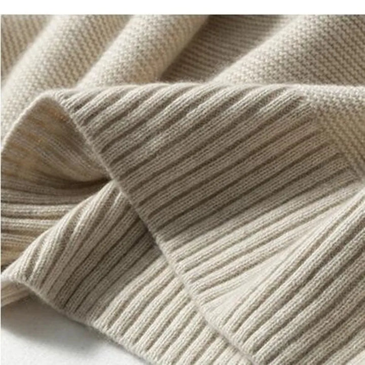 Drune | Oversized Rollkragenpullover Gestricktes Polyester Komfort und Eleganz