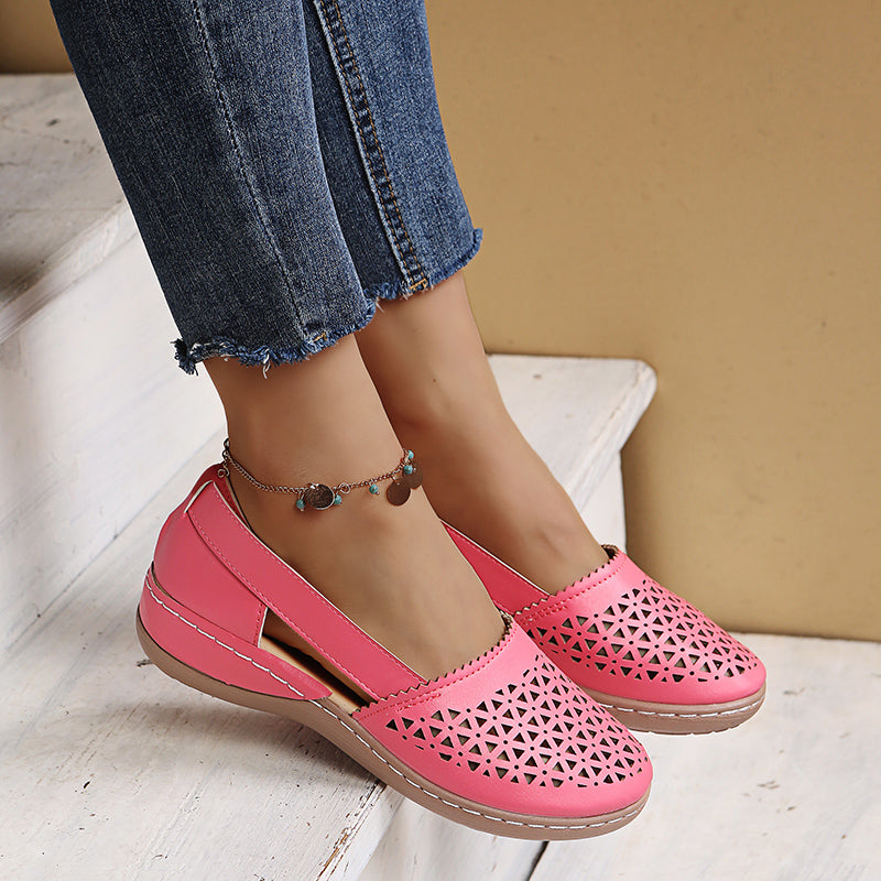 Drune | Atmungsaktive Retro Flache Sandalen