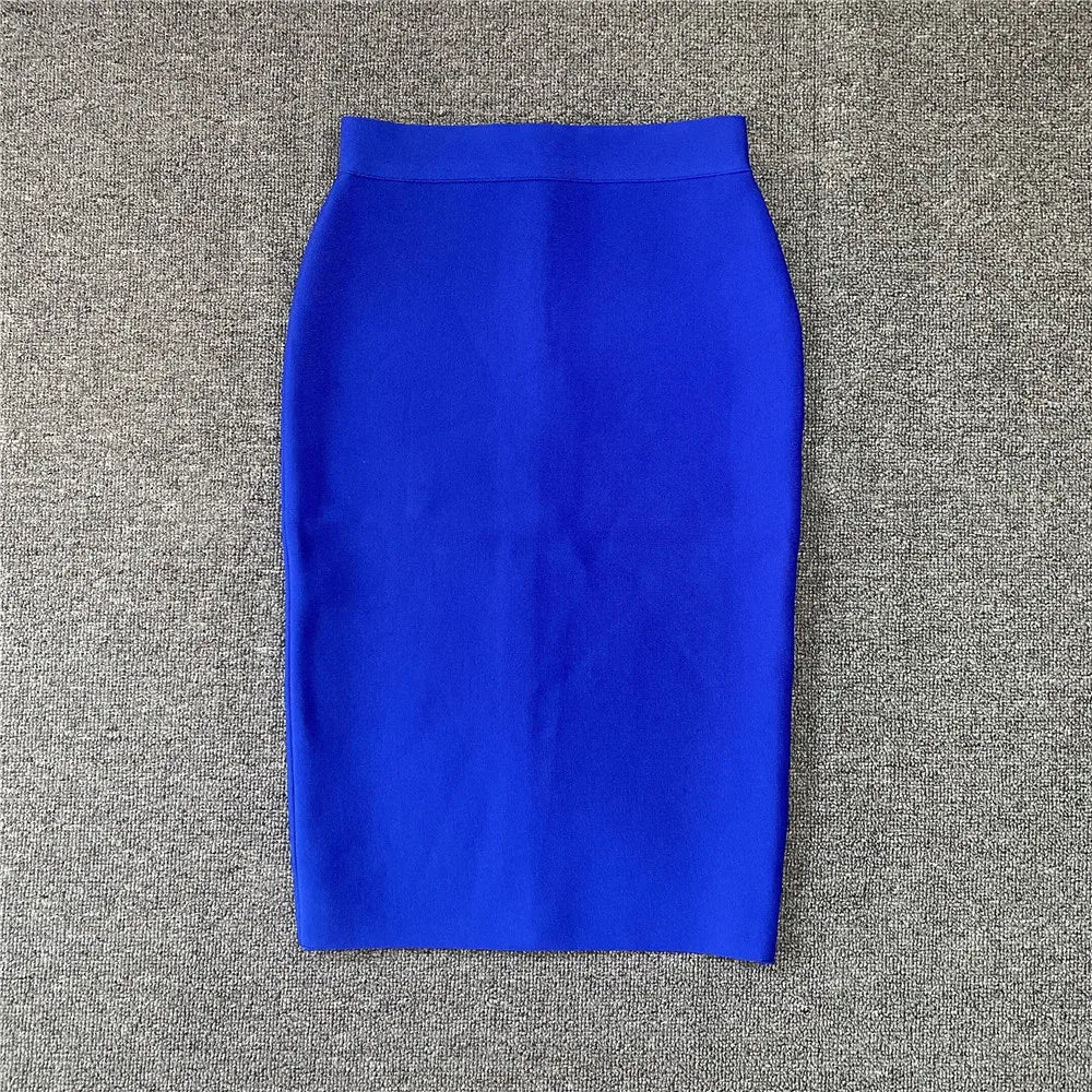 Drune | Frauen Neue Rayon Bandage Rock Elegante Bleistiftrock Berühmte Sexy Club Party Kleidung Vintage Vestios