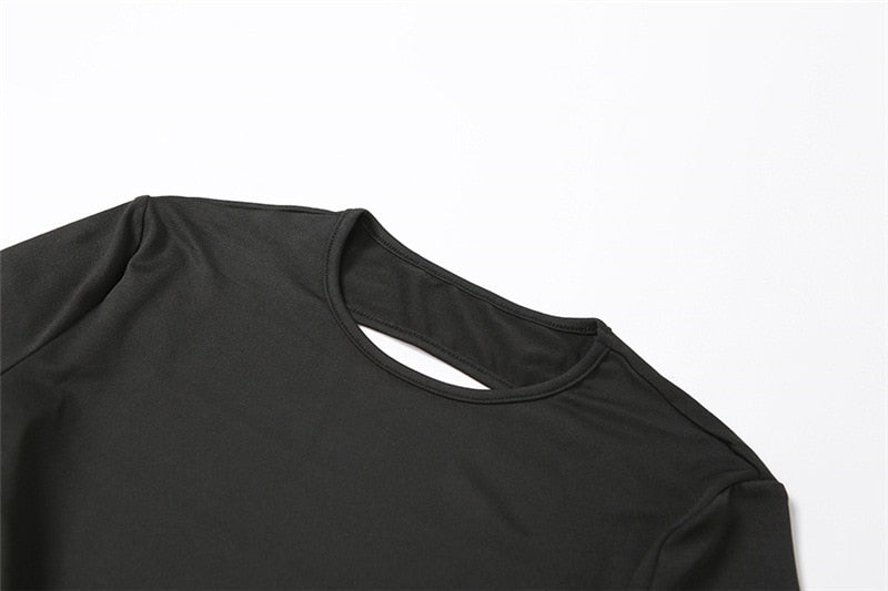 Drune | Schwarze Rückenfreie Große Flared Overalls