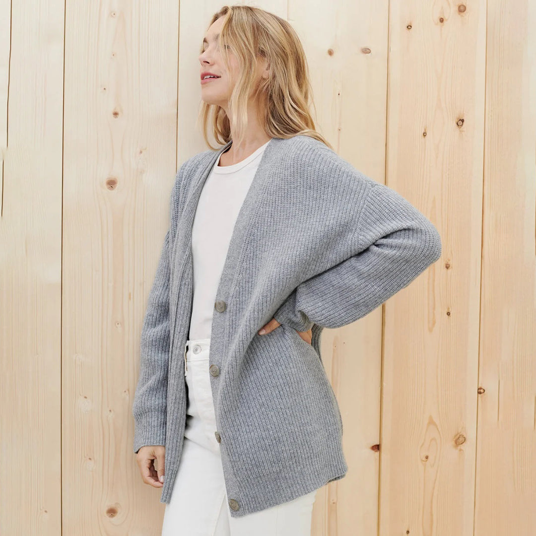 Drune | Warme Knopf-Strickjacke für Damen