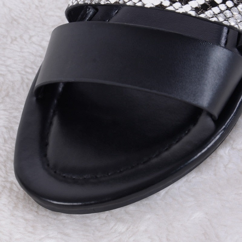 Drune | Zeit Zusammen Flache Sandalen