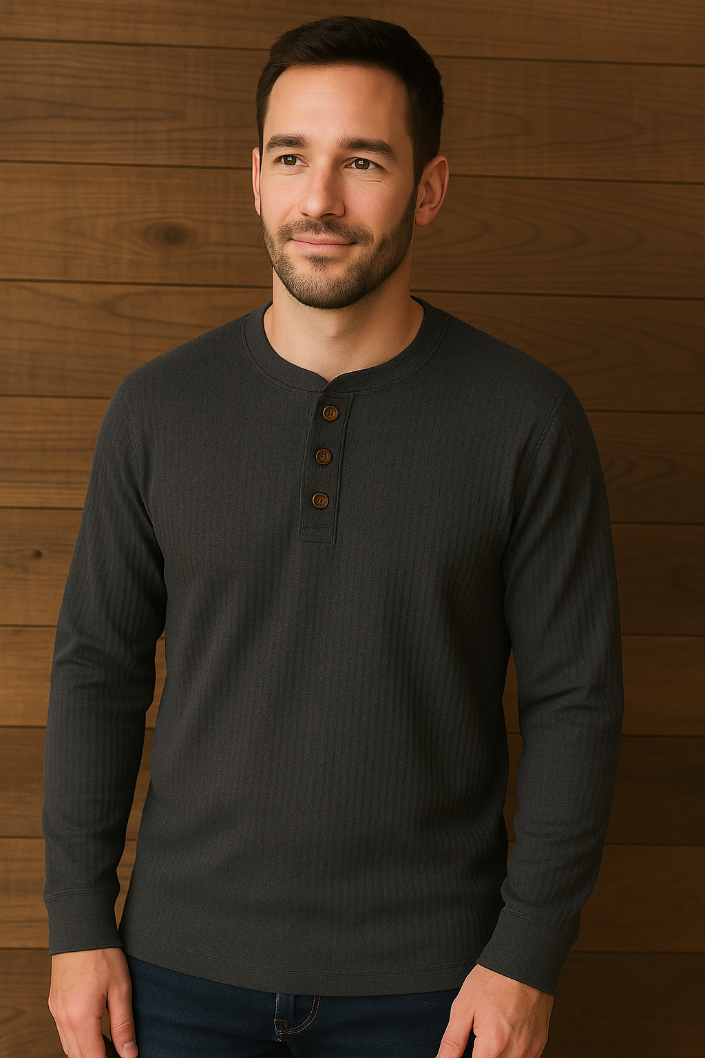 Drune | Shirt - Waffelstruktur Herren T-Shirt