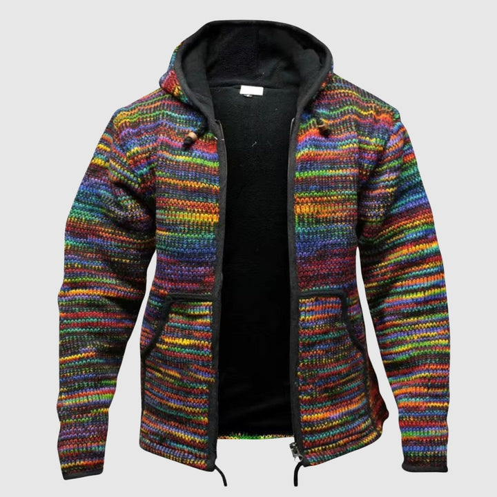 Drune | Hoodie Wollmix - Relaxed Fit Boho Stil
