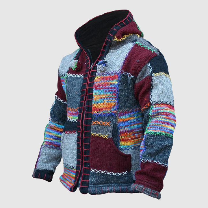 Drune | Hoodie Wollmix - Relaxed Fit Boho Stil