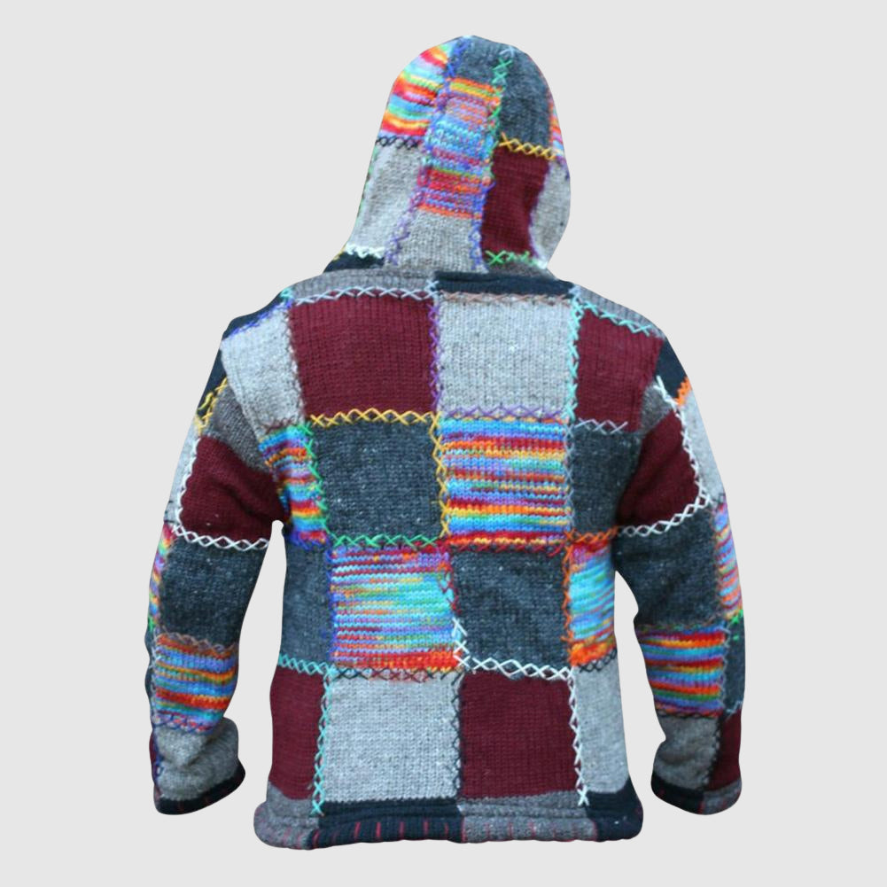 Drune | Hoodie Wollmix - Relaxed Fit Boho Stil