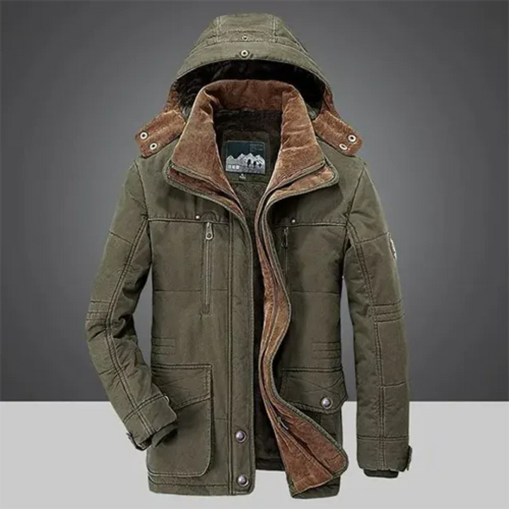 Drune | Jacke - Klassischer warmer Wintermantel mit Kapuze