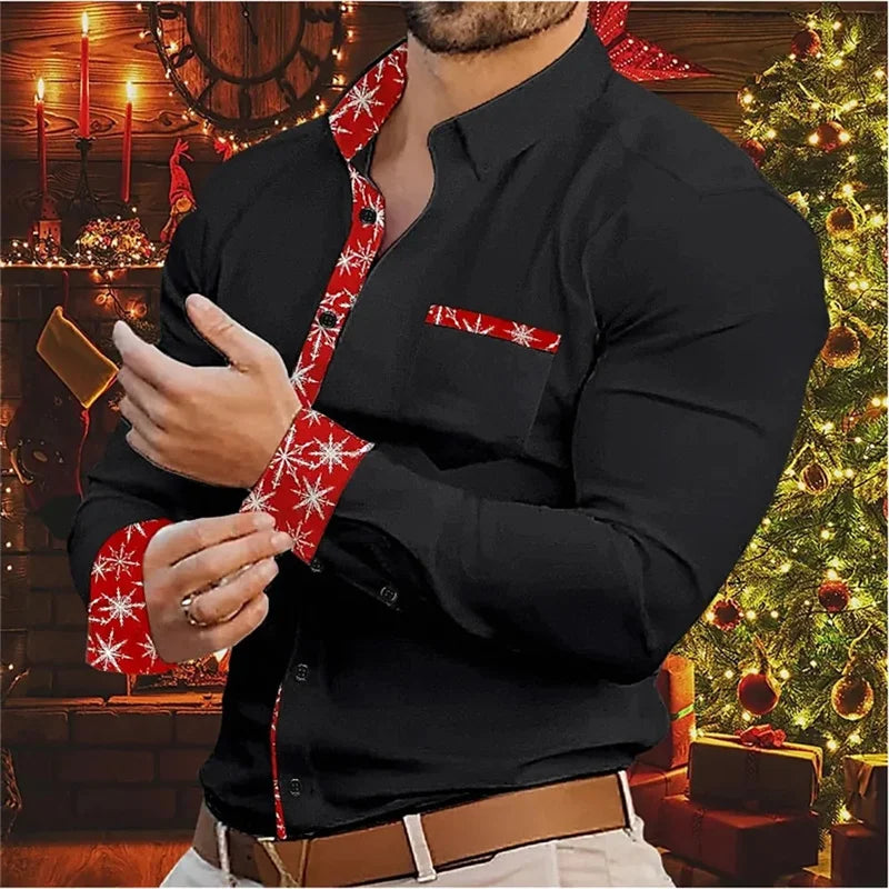 Drune | Herrenhemd - Stilvolles & Bequemes Hemd mit Weihnachtsakzenten