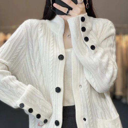 Drune | Weißer Strickpullover für einen zeitlosen Stil