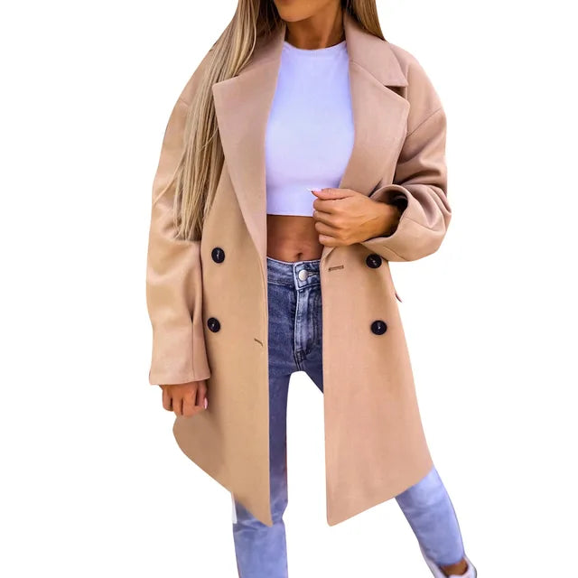 Drune - Stilvoller Mid-Length Trenchcoat