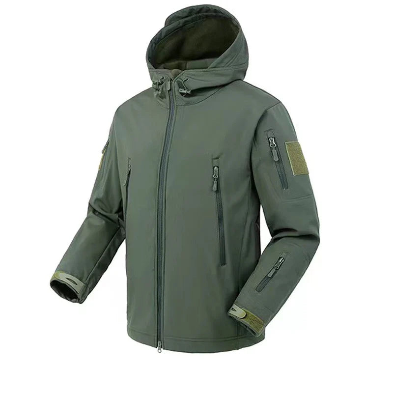 Drune | Fleecejacke Wasserdicht mit Kapuze