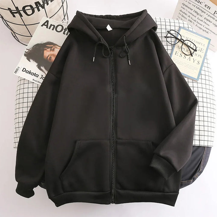 Drune | Oversized Kapuzenjacke mit Reißverschluss
