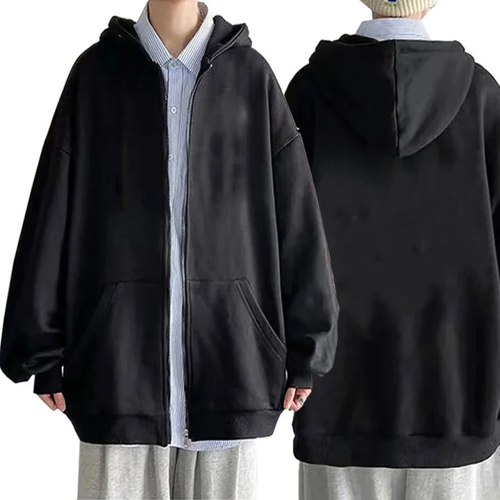 Drune | Oversized Kapuzenjacke mit Reißverschluss