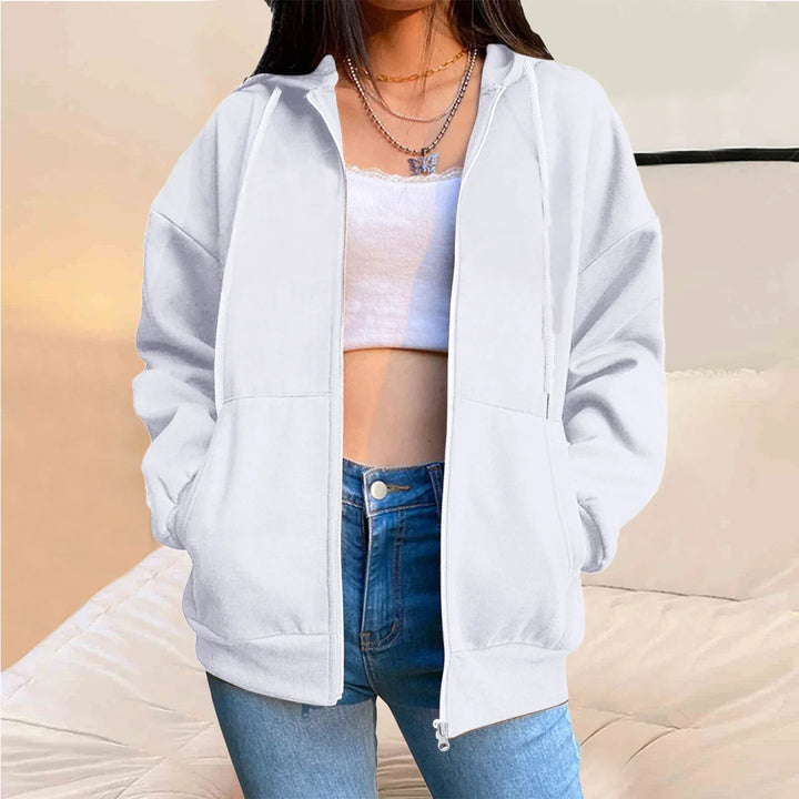 Drune | Oversized Kapuzenjacke mit Reißverschluss