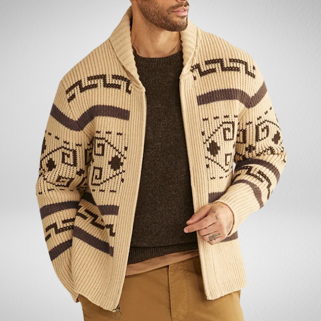 Drune | Herren Strickjacke für Herbst und Winter