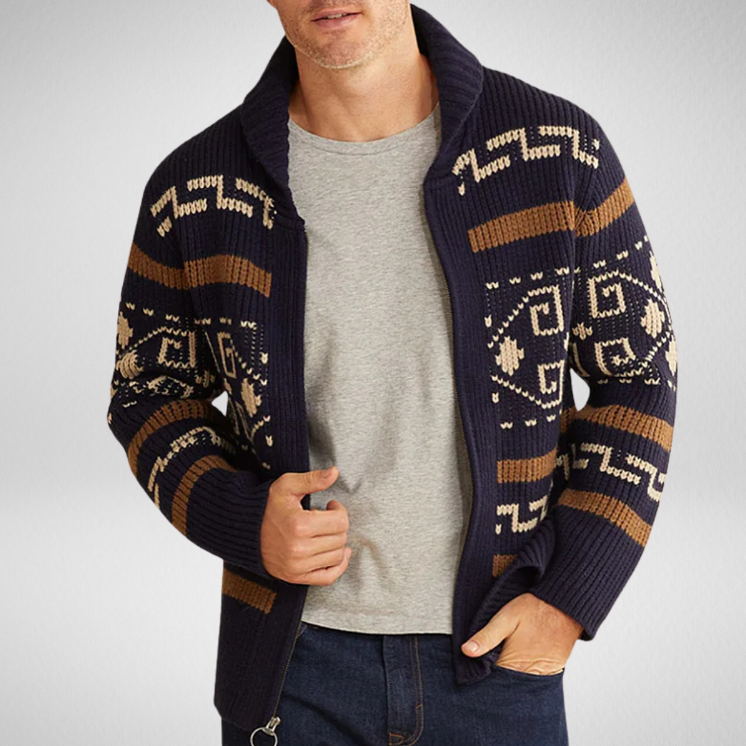 Drune | Herren Strickjacke für Herbst und Winter