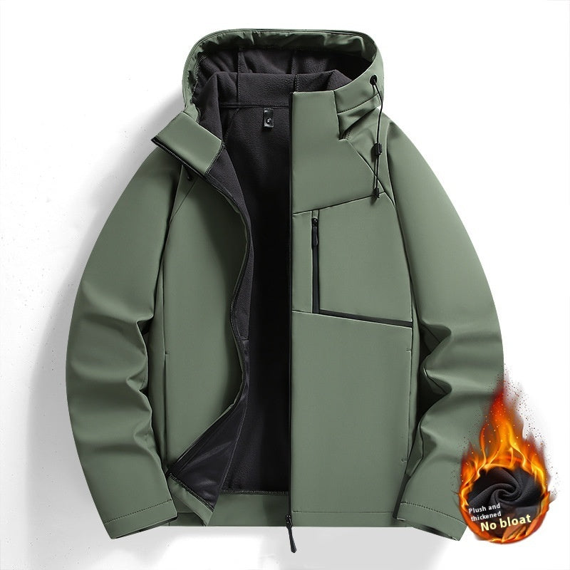 Drune | Herrenjacke Charlie: Gefütterte Winterjacke mit Fleece für Herbst und Winter