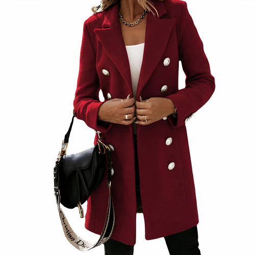 Drune | Eleganter langer Trenchcoat für Damen